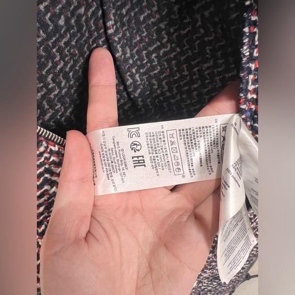 Maje Jacquard Robe Courte Trapez Mid-length Wool Dress size 1 - Picture 7 of 10